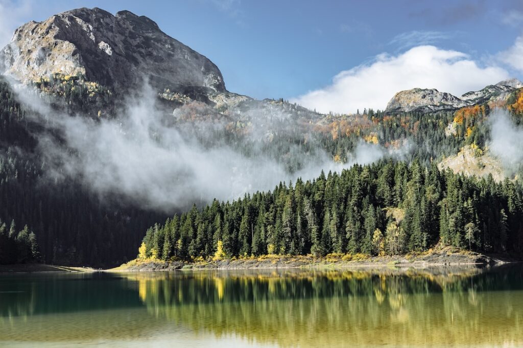 Autumn Black Lake, Durmitor National Park, Zabljak, Montenegro